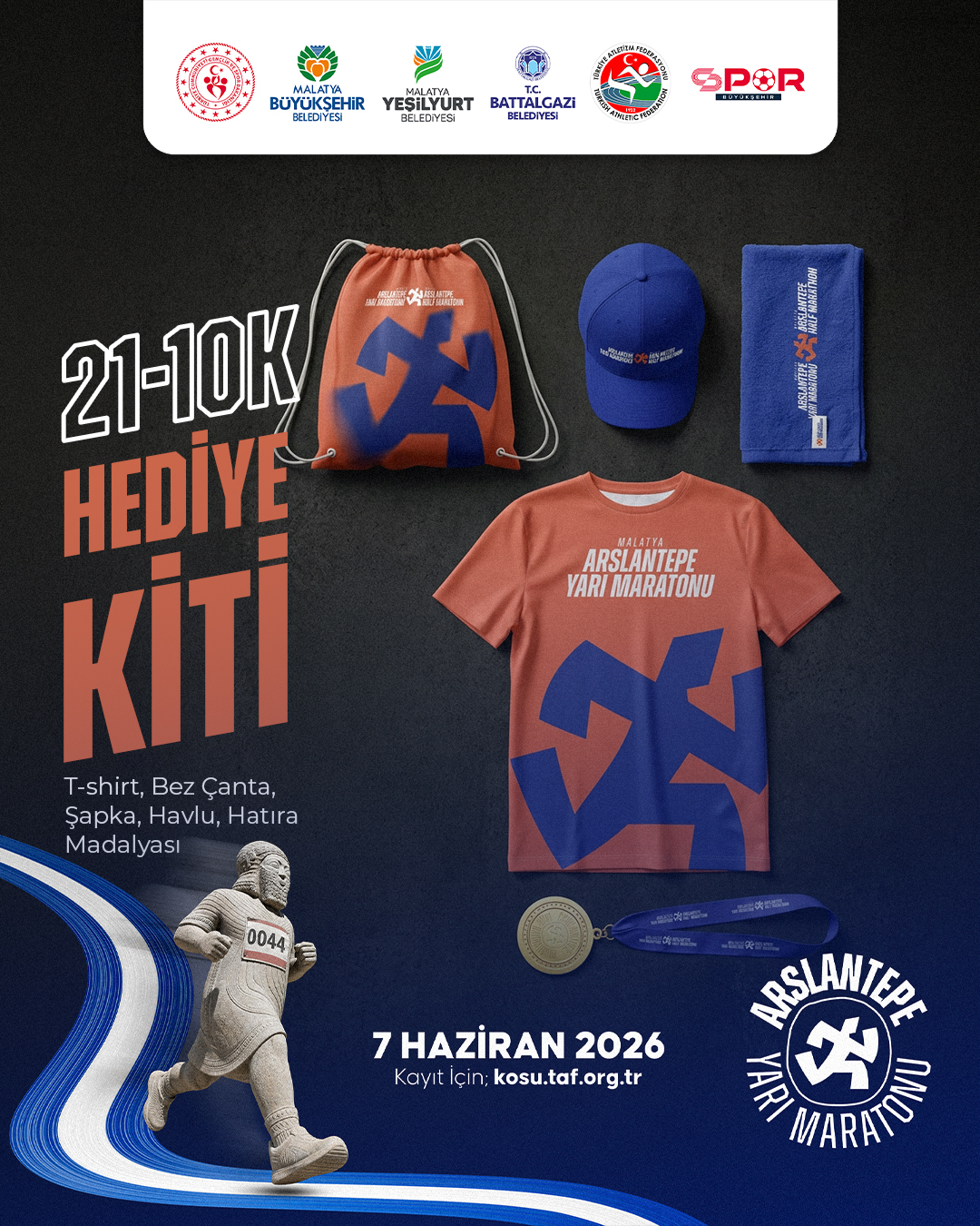 Arslantepe Yarı Maratonu Katılımcı Kiti